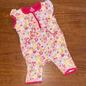 GAP Baby Onesie with pink Floral Design